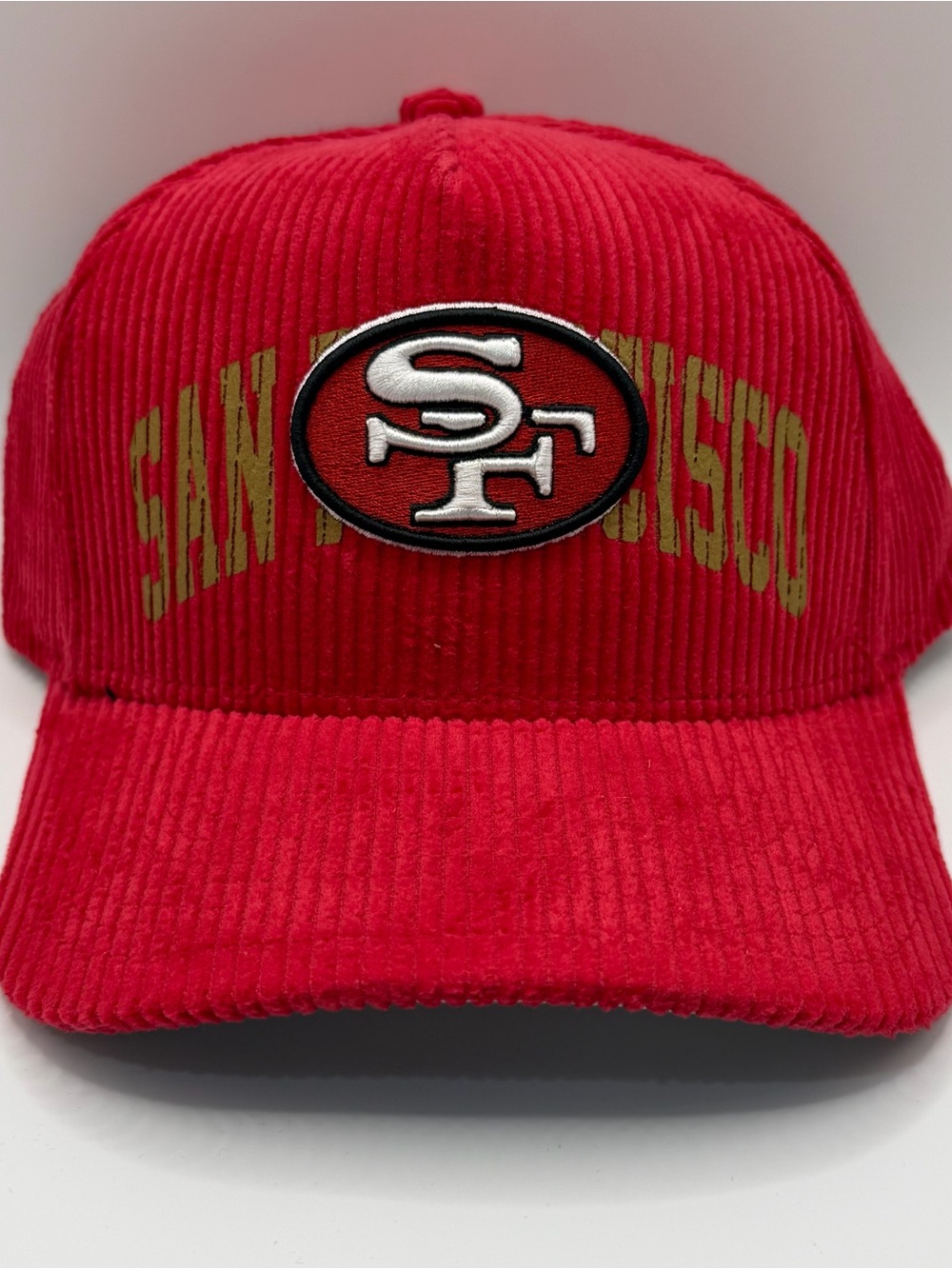 Mitchell & Ness San Francisco 49ers NFL Football Snapback Corduroy Hat Red